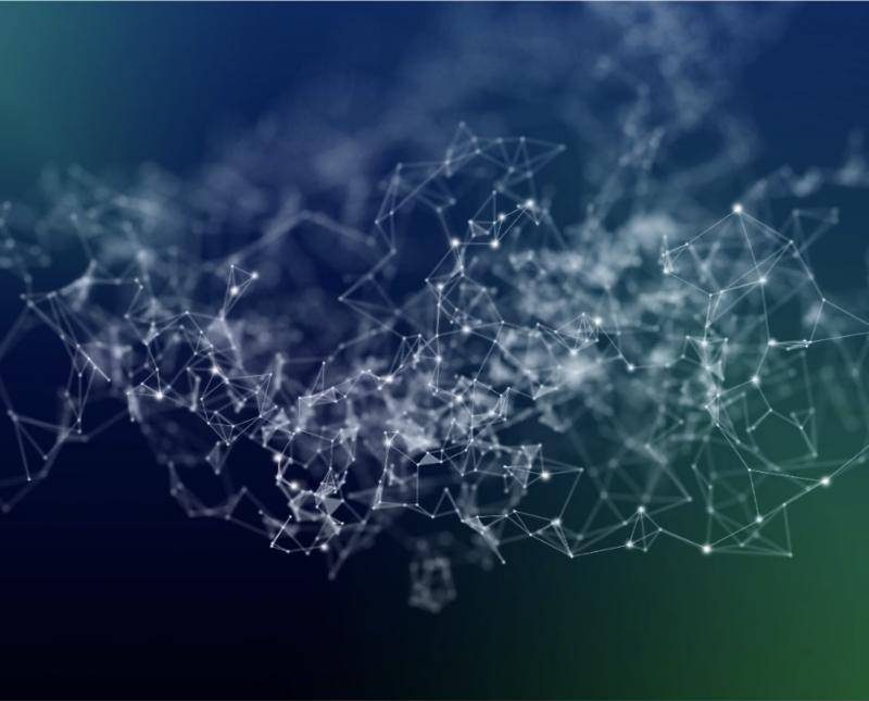 Abstract network of connected points